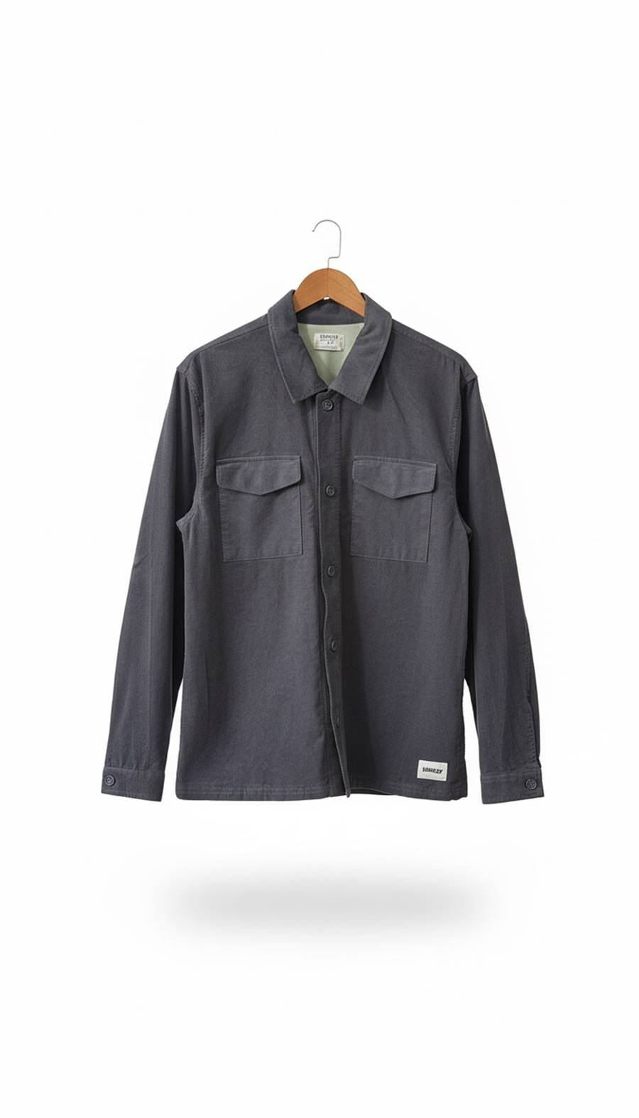 חולצת קורדרוי לידו - LIDO CORD OVERSHIRT LS | אפור