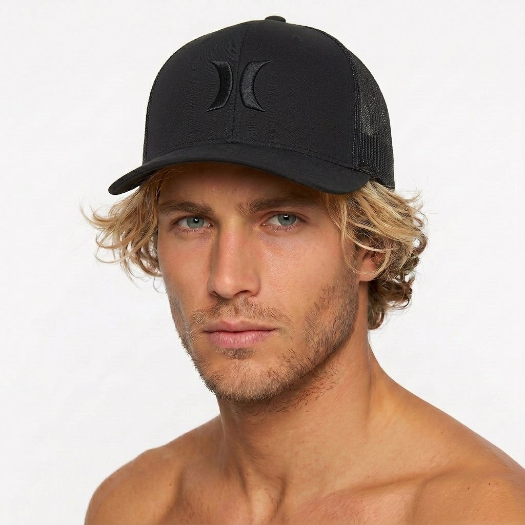 כובע רשת שחור ICON TRUCKER