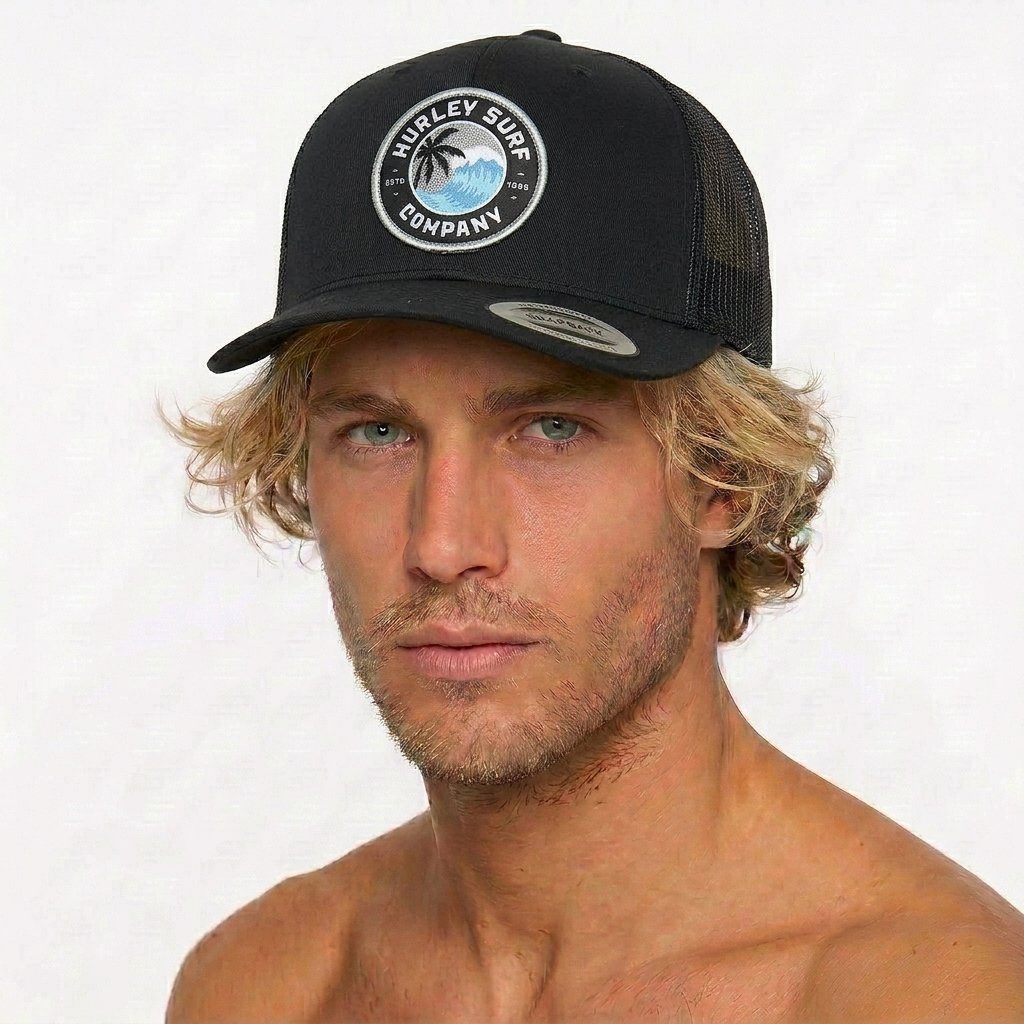 כובע Hurley Warner Trucker בצבע שחור